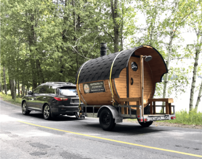 Round Mobile Barrel Sauna “Economy” | No change room