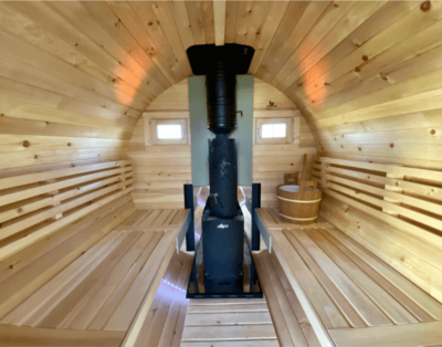 Round Mobile Barrel Sauna “Economy” | No change room