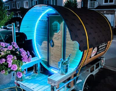 Round Mobile Barrel Sauna “Economy” | No change room